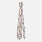 Hommes Designer Cravate Chat Poissons Paws Meow Ca (Devant)