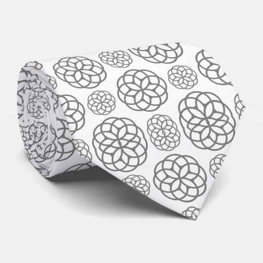 Hommes Designer Cravate Grey (Roulé)