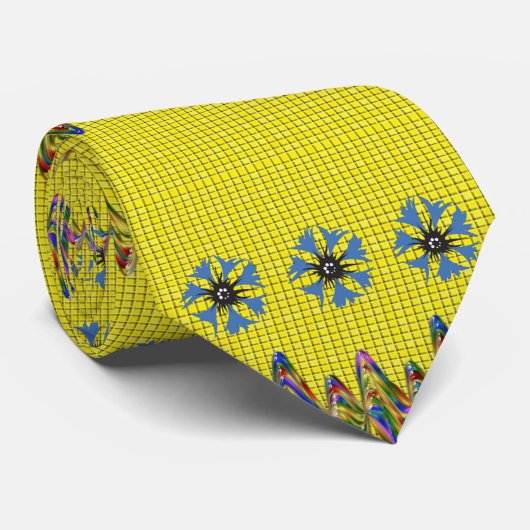 Hommes Designer Cravate Jaune (Roulé)