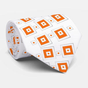 Hommes Designer Cravate Orange