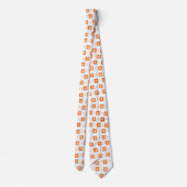 Hommes Designer Cravate Orange (Dos)