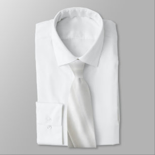 Hommes Designer Cravate Satin Silver