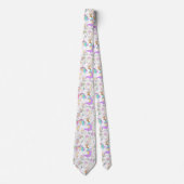 Hommes Designer Cravate Unicorn Stars (Devant)