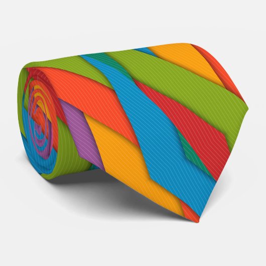 Hommes Designer Cravates heureux coloré (Roulé)