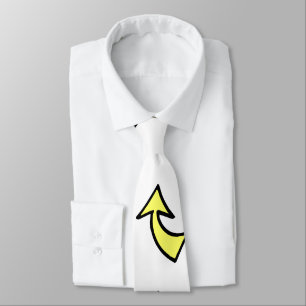 Hommes Designer Cravates Joyeuse Flèche Jaune