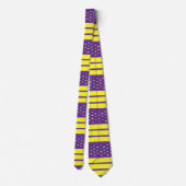 Hommes Designer Cravates violet jaune (Dos)