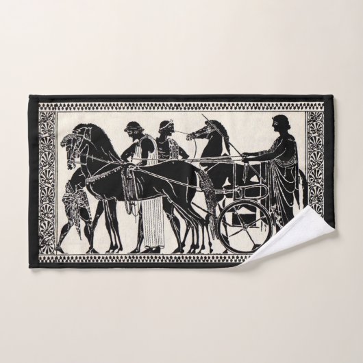 hommes et chevaux romains antiques (Serviette à main)