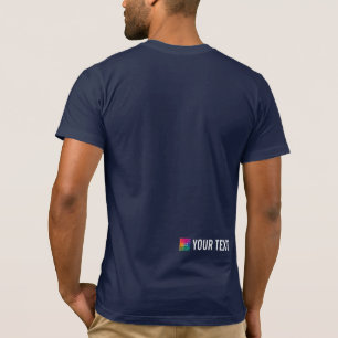 Hommes Modèle TShirts Retour Imprimer Bella Canvas