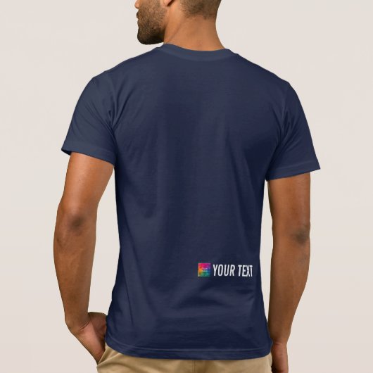 Hommes Modèle TShirts Retour Imprimer Bella Canvas (Dos)