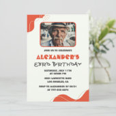 Hommes modernes Invitations à 83e anniversaire (Debout devant)