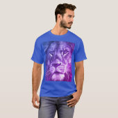 Hommes Modernes TShirts Animaux Lion Face Modèle (Devant entier)