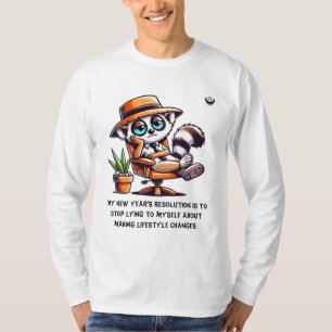 Hommes New Year honnête résolution T-shirt