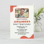 Hommes Photo 31e anniversaire invitations Modern R (Debout devant)