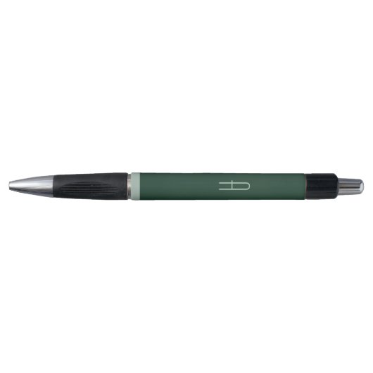 Hommes Retro Green Monogram Écriture stylo cadeau (Devant)