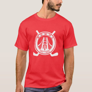 Hommes rouges de T-shirt de Division