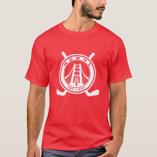 Hommes rouges de T-shirt de Division (Devant)