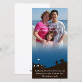 Hommes Sages Lui Demander Photo Carte Christmas (Devant / Derrière)