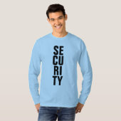 Hommes Sécurité Tshirts modernes Modèle bleu clair (Devant entier)
