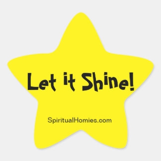Hommes spirituels - "Let it Shine" autocollant éto