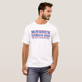 Hommes T-Shirt Maverick Iceman Élection 2020 (Devant entier)