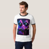 Hommes TShirt avec singes en colère (Devant entier)