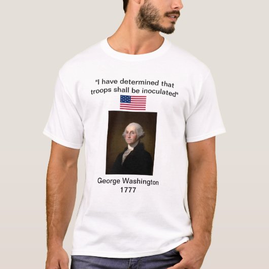 Hommes TShirt - Washington Vaccination Order 1777 (Devant)