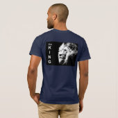 Hommes TShirts Marine bleu moderne Pop Art Tête de (Dos entier)