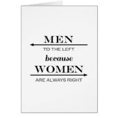 Hommes vers la gauche puisque les femmes ont (Devant)