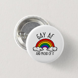 HOMO AF en trots erop Ronde Button 3,2 Cm