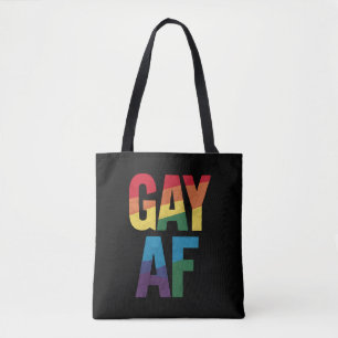 Homo AF LGBT Pride Homo Cadeau Pride Maand Draagtas
