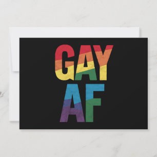 Homo AF LGBT trots homo cadeau trots maand Kaart