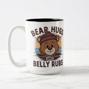 HOMO BEER BEER KNUFFELS EN BUIK WIJVEN BEER TROTS TWEEKLEURIGE KOFFIEMOK