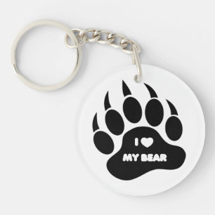 Homo Beer Pride Beerpoot Ik hart Mijn Beer Sleutelhanger