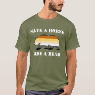 Homo Beer Pride Sla Een Paard Red Een Beer - T-shi T-shirt