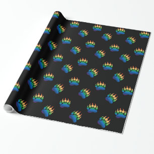 Homo beren trots berenpoot cadeaupapier
