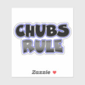 Homo Chubby Chaser Chubs Rule Sticker (Vel)