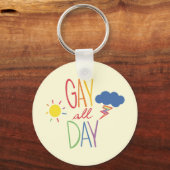 Homo de hele dag sleutelhanger (Achterkant)