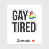 Homo en moe sticker (Vel)
