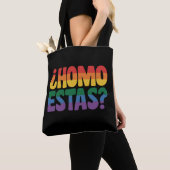 Homo Estas Grappig Spaans Mexicaanse Gay Ally LGBT Draagtas (Dichtbij)
