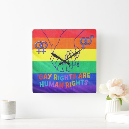 Homo heeft rechten vierkante klok (Huis)