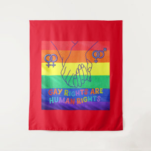 Homo heeft rechten wandkleed