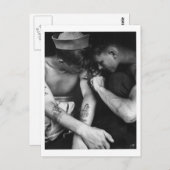  homo-interesses jager met tattoos briefkaart (Voorkant / Achterkant)