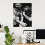  homo-interesses jager met tattoos poster (Thuiskantoor)