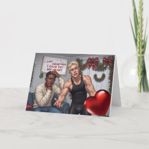 Homo "Kerstmis vorig jaar" Grappige Kerstkaart! Kaart