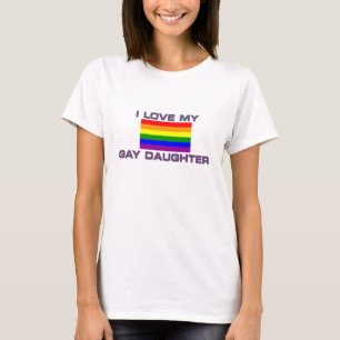 Homo Lesbienne IK HOU VAN MIJN HOMODOCHTER T-shirt