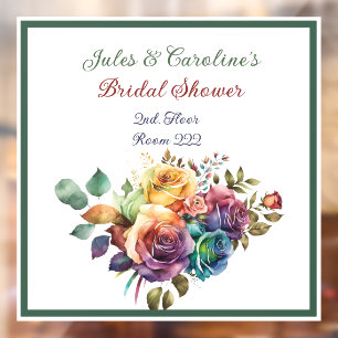 Homo/Lesbisch Regenboog Rozen Vrijgezellenfeest Raamsticker