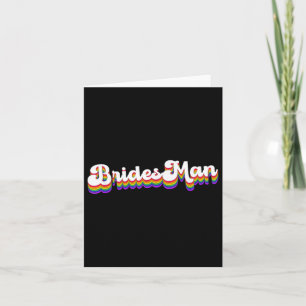 Homo Lesbische LHBT Wedding Party Bridesman T-shir Kaart