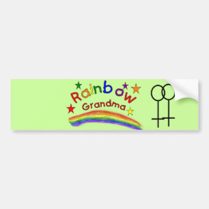 Homo Lesbische "Regenboog Oma" Bumpersticker