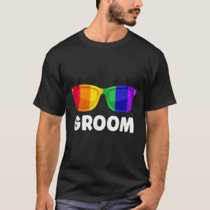 Homo Lesbische vrijgezellenfeest Bruidegom Huwelij T-shirt