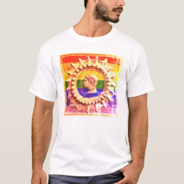 homo lgbetq regenboogpride t-shirt van de keizer v